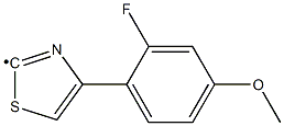 [4-(2-Fluoro-4-methoxy-phenyl)-thiazol-2-yl]- Structure