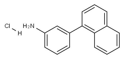 3-Naphthalen-1-yl-phenylamine hydrochloride Structure
