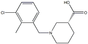 (3R)-1-(3-chloro-2-methylbenzyl)piperidine-3-carboxylic acid