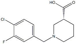 (3R)-1-(4-chloro-3-fluorobenzyl)piperidine-3-carboxylic acid