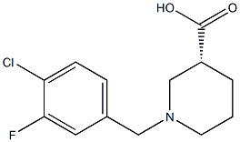  (3R)-1-(4-chloro-3-fluorobenzyl)piperidine-3-carboxylic acid