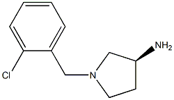 (3S)-1-(2-chlorobenzyl)pyrrolidin-3-amine Struktur