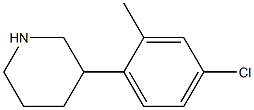 3-(4-chloro-2-methylphenyl)piperidine Structure