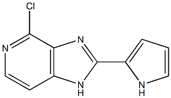 4-chloro-2-(1H-pyrrol-2-yl)-1H-imidazo[4,5-c]pyridine 结构式