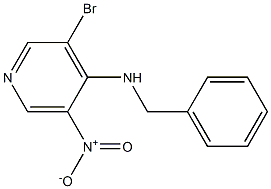 N-benzyl-3-bromo-5-nitropyridin-4-amine Structure