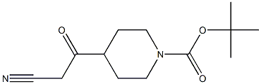 tert-butyl 4-(cyanoacetyl)piperidine-1-carboxylate Structure