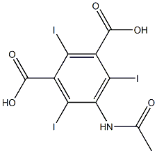 5-Acetamido-2,4,6-trilodoisophthalic
acid Struktur