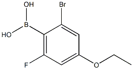 2-Bromo-6-fluoro-4-ethoxyphenylboronic acid Structure