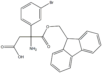 FMOC-3-AMINO-3-(3-BROMOPHENYL)-PROPIONIC ACID Structure