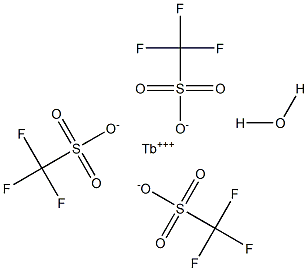 三氟甲烷磺酸铽水合物, , 结构式
