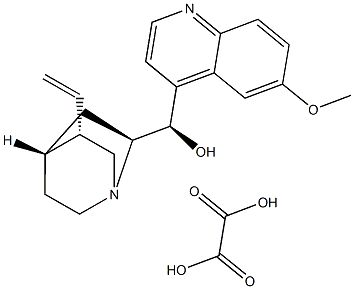 奎寧新草酸鹽, , 结构式