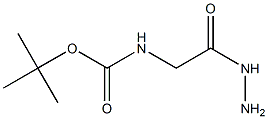 BOC-甘氨酸酰肼, , 结构式