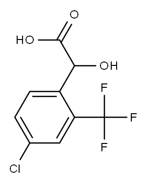4-CHLORO-2-(TRIFLUOROMETHYL)MANDELIC ACID Struktur
