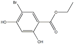 5-BROMO-2,4-DIHYDROXYBENZOIC ACID ETHYL ESTER Struktur