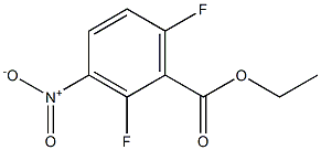 2,6-DIFLUORO-3-NITROBENZOIC ACID ETHYL ESTER 结构式