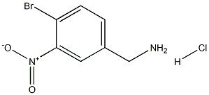 4-BROMO-3-NITROBENZYLAMINE Hydrochloride Struktur
