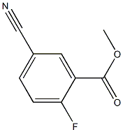 5-CYANO-2-FLUOROBENZOIC ACID METHYL ESTER Structure