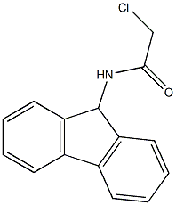 2-CHLORO-N-9H-FLUOREN-9-YLACETAMIDE 结构式
