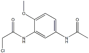 N-[5-(ACETYLAMINO)-2-METHOXYPHENYL]-2-CHLOROACETAMIDE Structure