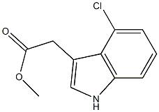 4-CHLOROINDOLE-3-ACETIC ACID METHYL ESTER 98% (HPLC) 结构式