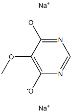 4,6-DIHYDROXY-5-METHOXYPYRIMIDINE DISODIUM SALT 结构式