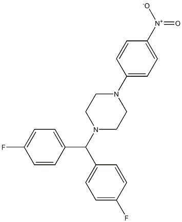1-[BIS(4-FLUOROPHENYL)METHYL]-4-(4-NITROPHENYL)PIPERAZINE, 95+%
