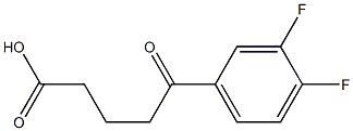 5-(3,4-DIFLUOROPHENYL)-5-OXOVALERIC ACID 95% Structure