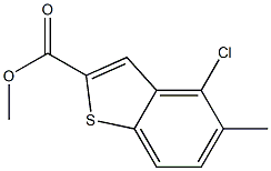 4-CHLORO-5-METHYL-BENZO[B]THIOPHENE-2-CARBOXYLIC ACID METHYL ESTER Structure