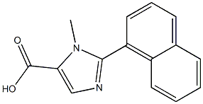 1H-IMIDAZOLE-5-CARBOXYLIC ACID, 1-METHYL-2-(1-NAPHTHALENYL)- 结构式