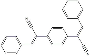 (Z)-2-(4-((E)-1-CYANO-2-PHENYLVINYL)PHENYL)-3-PHENYLACRYLONITRILE 结构式