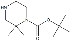 1-TERT-BUTOXYCARBONYL-2,2-DIMETHYL-PIPERAZINE Struktur