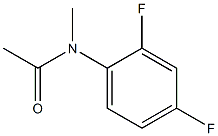 N-ACETYL-N-METHYL-(2,4-DIFLUORO)ANILINE Struktur