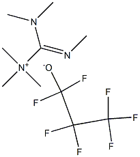 HEXAMETHYLGUANIDIIUM HEPTAFLUOROPROPANOLATE 结构式