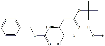 Z-ASPARTIC ACID 4-TERT-BUTYL ESTER H2O Structure