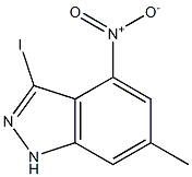 3-IODO-6-METHYL-4-NITROINDAZOLE 结构式