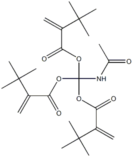 N-ACETYLAMINO-TRI-(TERT-BUTYLACRYLATE)METHANE Structure