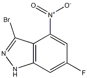 6-FLUORO-3-BROMO-4-NITROINDAZOLE Struktur