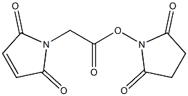 MALEIMIDOACETIC ACID N-SUCCINIMIDYL ESTER 化学構造式