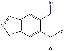 5-BROMO-METHYL [1H]INDAZOLE-6-CARBOXYLATE Structure
