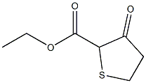 3-Oxo-tetrahydro-thiophene-2-carboxylic acid ethyl ester Struktur