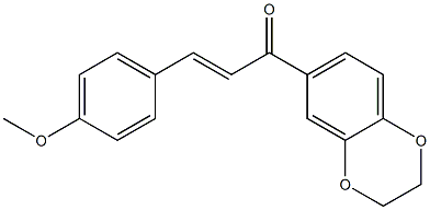 (E)-1-(2,3-dihydrobenzo[b][1,4]dioxin-6-yl)-3-(4-methoxyphenyl)prop-2-en-1-one Structure