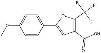 2-(Trifluoromethyl)-5-(4-methoxyphenyl)furan-3-carboxylic acid Structure