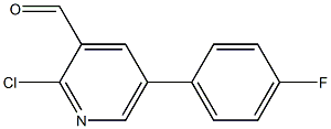 2-chloro-5-(4-fluorophenyl)pyridine-3-carbaldehyde Structure