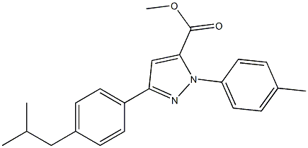  methyl 3-(4-isobutylphenyl)-1-p-tolyl-1H-pyrazole-5-carboxylate