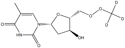 5'-O-methoxy-D3-Thymidine Structure
