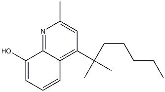 2-METHYL-4-TERT-OCTYL-8-HYDROXYQUINOLINE Structure
