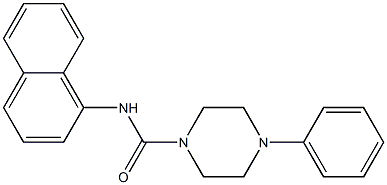 4-PHENYLPIPERAZINE-1-CARBOXYLIC ACID NAPHTHALEN-1-YLAMIDE Struktur