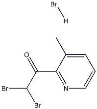 2,2-DIBROMO-1-(3-METHYLPYRIDIN-2-YL)ETHANONE HYDROBROMIDE Structure