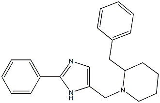 2-BENZYL-1-[(2-PHENYL-1H-IMIDAZOL-5-YL)METHYL]PIPERIDINE Struktur