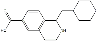 2-CYCLOHEXYLMETHYL-1,2,3,4-TETRAHYDRO-ISOQUINOLINE-6-CARBOXYLIC ACID Structure